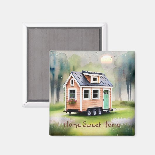 Tiny Zuhause Magnet (Vorderseite/Rückseite)