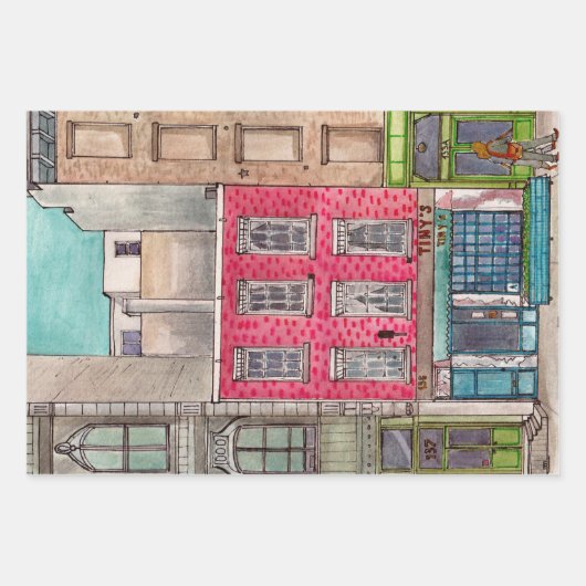 Tiny's 135 &The Bar Upstairs Tribeca Manhattan NYC Geschenkpapier Set (Vorderseite 2)