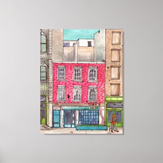 Tiny's 135 &The Bar Upstairs Tribeca Manhattan NYC Leinwanddruck (Vorderseite)