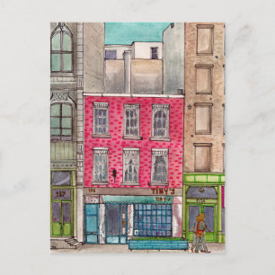 Tiny's 135 &The Bar Upstairs Tribeca Manhattan NYC Postkarte