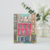 Tiny's 135 &The Bar Upstairs Tribeca Manhattan NYC Postkarte (Stehend Vorderseite)