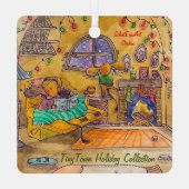 TinyTown "Das war die Nacht vor Weihnachten" Ornament Aus Metall (Rückseite)