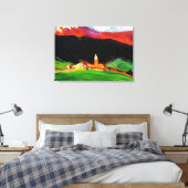 Tinzen (Oberhalbstein) Schweiz, schöne Kunst, Leinwanddruck (Insitu (Schlafzimmer))