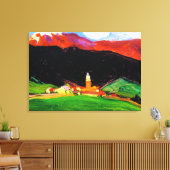 Tinzen (Oberhalbstein) Schweiz, schöne Kunst, Leinwanddruck (Insitu (Wohnzimmer))