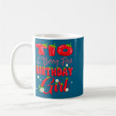 Tio Beeren Mädchen zum ersten Geburtstag Erdbeere Kaffeetasse (Links)