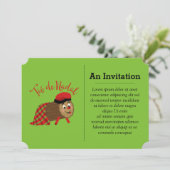 Tio De Nadal Einladung (Stehend Vorderseite)