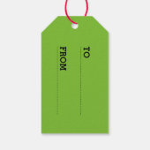 Tio De Nadal-Geschenktags Geschenkanhänger (Rückseite)