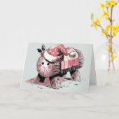 Tió de Nadal Karte (Gelbe Blume)