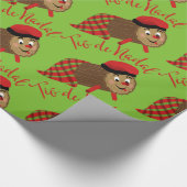 Tio De Nadal Wrapping Paper Geschenkpapier (Ecke)