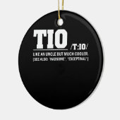 Tio Definition Vatertag Spanischer Onkel Keramik Ornament (Links)