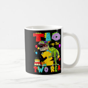 Tio der beiden Rex 2. Geburtstagsjunge Dinosaurier Kaffeetasse