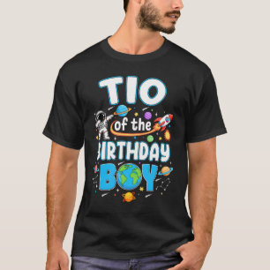 Tio des Geburtstagsjungen Astronaut Familie Weltra T-Shirt