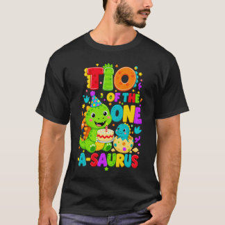 Tio des One-A-Saurus 1. Geburtstagsjungen T-Rex Di T-Shirt
