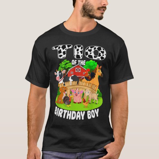 Tio Of The Bday Boy Farm Animals Matching Farm The T-Shirt (Vorderseite)
