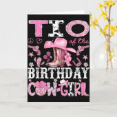 Tio Of The Birthday Cow-girl Nk Disco Rodeo Tio Karte (Gelbe Blume)