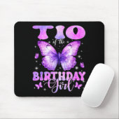 Tio Of The Birthday Girl Butterfly Funny Family Mousepad (Mit Mouse)