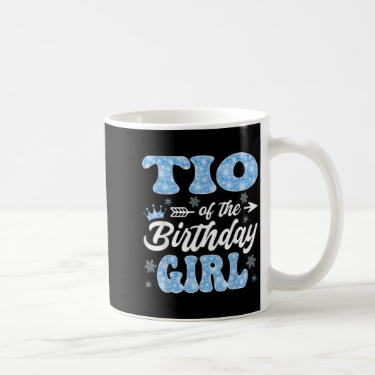 Tio Of The Birthday Girl Snowflakes Winter Christm Kaffeetasse (Rechts)