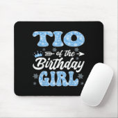 Tio Of The Birthday Girl Snowflakes Winter Christm Mousepad (Mit Mouse)