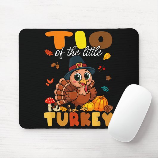 Tio Of The Little Turkey Thanksgiving Baby Shower Mousepad (Mit Mouse)