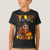 Tio Of The Little Turkey Thanksgiving Baby Shower T-Shirt (Vorderseite)