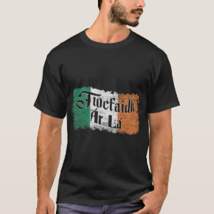 Tiocfaidh Ar La Vintage Irland Irische Flagge T-Shirt
