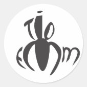 TioEmm-Aufkleberblatt Runder Aufkleber (Vorderseite)