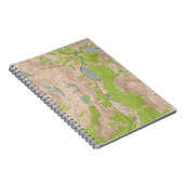 Tioga Durchlauf, Kalifornien-topographische Karte Notizblock (Rechte Seite)