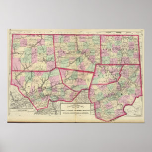 Tioga, Luzerne, Bradford, Sullivan, Wyoming Poster