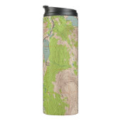 Tioga Pass, Kalifornien Topographische Karte Thermosbecher (Nach rechts gedreht)