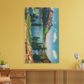 Tioga See und Berg Dana in der Hohen Sierra Leinwanddruck (Insitu (Wohnzimmer))