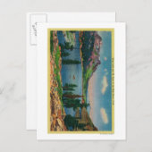 Tioga See und Berg Dana in der Hohen Sierra Postkarte (Vorne/Hinten)