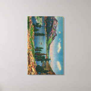 Tioga See und Mt. Dana in der hohen Sierra Leinwanddruck