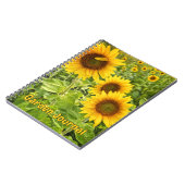 "Tioga Sunflowers" SpiralNotebook Notizblock (Linke Seite)