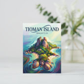 Tioman-Insel Malaysia Postkarte (Stehend Vorderseite)