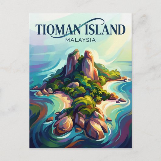 Tioman-Insel Malaysia Postkarte (Vorderseite)