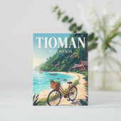 Tioman-Insel Malaysia Postkarte (Stehend Vorderseite)