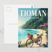 Tioman-Insel Malaysia Postkarte (Vorne/Hinten)