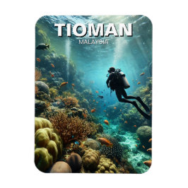 Tioman Malaysia Scuba Diving Magnet