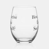 Tip Jar Funny Weinglas Ohne Stiel (Links)