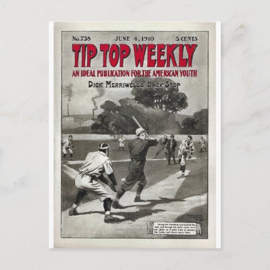 Tip Top Weekekly Vintag Sports Magazine Postkarte (Vorderseite)