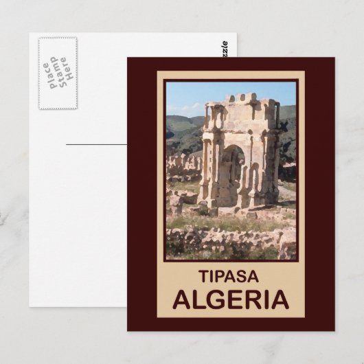 Tipasa Algeria Postkarte (Vorne/Hinten)