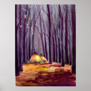 TIPI-BLÄTTER von SHARON SHARPE Poster