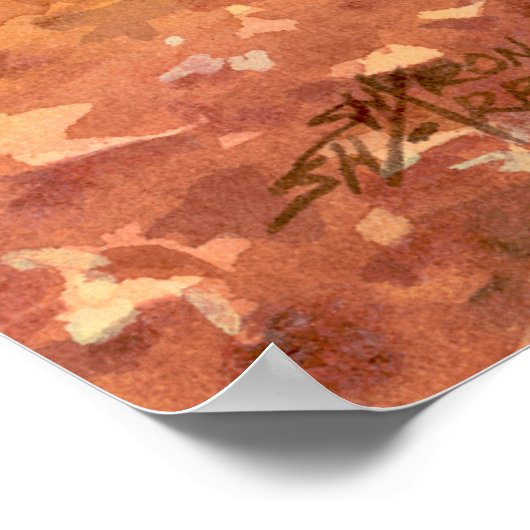 TIPI-BLÄTTER von SHARON SHARPE Poster (Ecke)