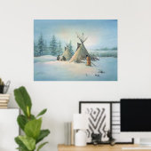 TIPI CAMP SQUAW VON SHARON SHARPE POSTER (Heimbüro)