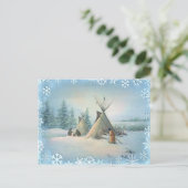 TIPI CAMP SQUAW VON SHARON SHARPE POSTKARTE (Stehend Vorderseite)