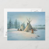 TIPI CAMP SQUAW VON SHARON SHARPE POSTKARTE (Vorne/Hinten)