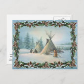 TIPI CAMP SQUAW VON SHARON SHARPE POSTKARTE (Vorne/Hinten)