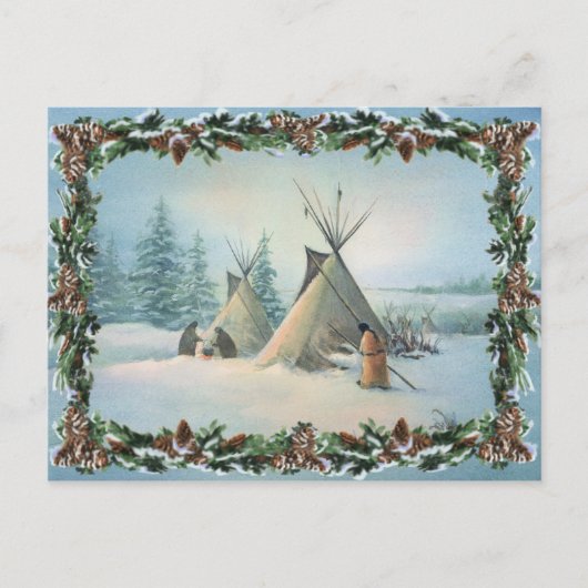 TIPI CAMP SQUAW VON SHARON SHARPE POSTKARTE (Vorderseite)