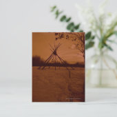 Tipi-Gestell Postkarte (Stehend Vorderseite)