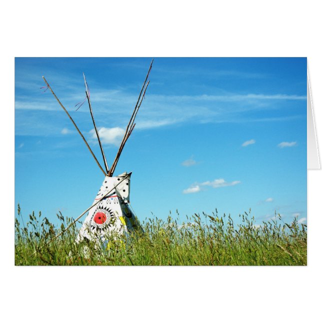 Tipi-Karte (Vorderseite (Horizontal))